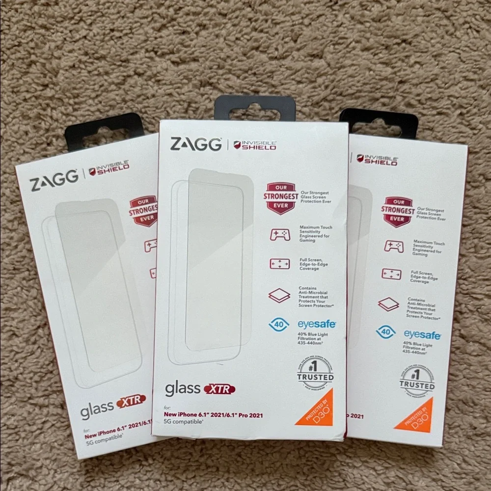 InvisibleShield Glass XTR Screen Protector for iPhone 13 Pro - Clear